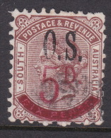 South Australia 1891 Surcharged 5d On 6d Overprinted OS N 54 Used - Usati