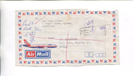 (stamp 70)  Registration Label From Burma To Australia - - Myanmar (Birma 1948-...)