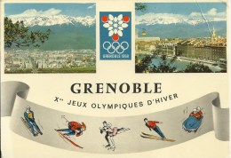 Xes Jeux Olympiques D'hiver Grenoble 1968 - Grenoble - Vues Générales Et Belledonne - Olympic Games