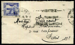 TUNISIE - N° 171 / MIGNONETTE O.M. DE TUNIS LE 29/11/1931, POUR PARIS - TB - Lettres & Documents