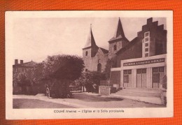 1 Cpa COUHE.............L EGLISE ET LA SALLE PAROISSIALE - Couhe