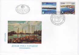 YUGOSLAVIA 1993 Danube Cooperation FDC.  Michel 2628-29 - FDC