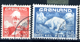 1946 - GROENLANDIA - GREENLAND - GRONLAND - Catg Mi. 26/27 - USED - (P29032014....) - Gebruikt