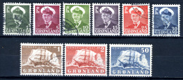 1950/63 - GROENLANDIA - GREENLAND - GRONLAND - Catg Mi. 28/36 - USED - (P29032014....) - Oblitérés