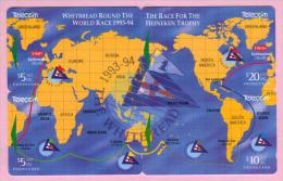 New Zealand - 1994 Whitbread Yacht Race Puzzle Set (4) - NZ-G-78/81 - Very Fine Used - Puzzles