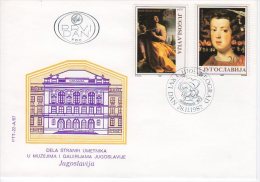 YUGOSLAVIA 1987 Paintings On 2  FDCs.  Michel 2247-50 - FDC