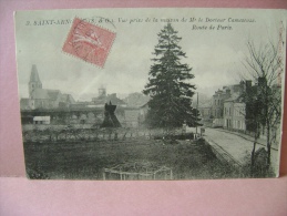 CP   SAINT ARNOULT   N°3 VUE PRISE DE LA MAISON DE Mr LE DOCTEUR CAMESCAZE ROUTE DE PARIS   - ECRITE EN  1906 - St. Arnoult En Yvelines