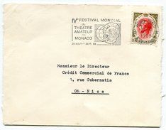 - MONACO - 2 Devant De Lettre, Cachet Monte-carlo, Flamme, 1969 Et 71, Timbres De 0.4 Et 0.50, TBE. - Storia Postale