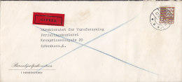 Denmark EXPRES Label BØRNEHJÆLPSKOMITEEN, NØRRESUNDBY 1947 Cover Brief To KØBENHAVN K. (Arrival Cds.)(2 Scans) - Briefe U. Dokumente