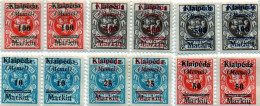 B - 1923 Klaipeda Memel Amm. Lituana (linguellati) - Recto E Verso - Memelgebiet 1923