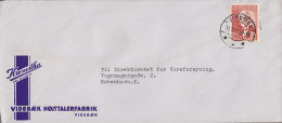 Denmark VIDEBÆK HØJTTALERFABRIK, VIDEBÆK 1947 Cover Brief KROSWITHA Cachet I. C. Jacobsen Carlsberg Founder Stamp - Storia Postale