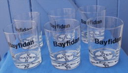 6 Verres à Whisky Estampillés BAYER BAYFIDAN - Bicchieri