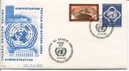 UNITED NATIONS - GENEVE  - 1970  FDC - See Scan - FDC