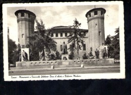 F1945 Torino, Monumento A Emanuele Filiberto Duca D' Aosta E Palazzo Madama - Used 1941 - Other Monuments & Buildings