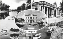 Saujon - Multivues - Port, Etablissement Thermal, Hotel De Ville... Edition Artaud, Carte Gaby - Saujon