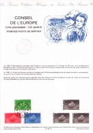 Beau Document Philatélique Officiel, Conseil De L´Europe, Année Internationale De La Jeunesse, 1985 - EU-Organe