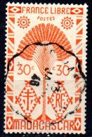 MADAGASCAR 1943 Travellers Tree - 30c. - Orange  FU - Used Stamps