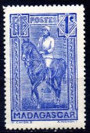 MADAGASCAR 1930 General Gallieni  - 1c. - Blue  MH - Unused Stamps
