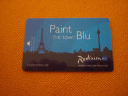 Germany - Radisson BLU Hotel Magnetic Key Card (Eiffel Tower/Tour Eiffel) - Cultura