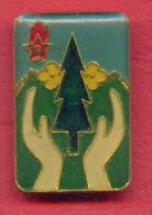 F2020 / Protection Of Forests - Dimitrov Communist Youth Union - Bulgaria Bulgarie Bulgarien Bulgarije - Badge Pin - Other