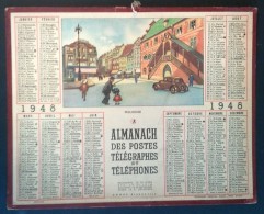 ALMANACH Des POSTES TELEGRAPHES Et TELEPHONES 1948 MULHOUSE - Tamaño Grande : 1941-60