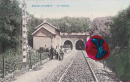BRAINE LE COMTE - Le Tunnel - Superbe Carte Colorée Et Circulée En 1909 - Braine-le-Comte