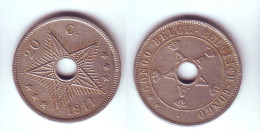Belgian Congo 20 Centimes 1911 - 1910-1934: Alberto I