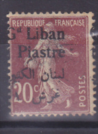 GRAND LIBAN No 26 CHIFFRE DE LA SURCHARGE ABSENT     LEGERE ADHERENCE - Unused Stamps