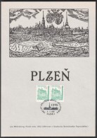 Czech Rep. / Commemorative Sheet (PaL 1995/01) Plzen 1: Established In City Pilsen King Wenceslas II. (1295) - Blocchi & Foglietti