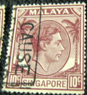 Singapore 1948 King George VI 10c - Used - Singapour (...-1959)