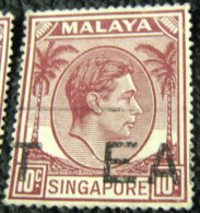 Singapore 1948 King George VI 10c - Used - Singapour (...-1959)