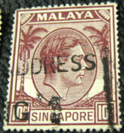 Singapore 1948 King George VI 10c - Used - Singapour (...-1959)