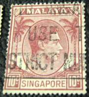 Singapore 1948 King George VI 10c - Used - Singapore (...-1959)