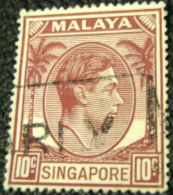 Singapore 1948 King George VI 10c - Used - Singapore (...-1959)