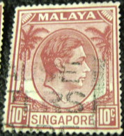 Singapore 1948 King George VI 10c - Used - Singapore (...-1959)