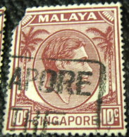 Singapore 1948 King George VI 10c - Used - Singapore (...-1959)