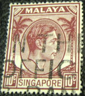 Singapore 1948 King George VI 10c - Used - Singapour (...-1959)