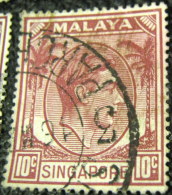 Singapore 1948 King George VI 10c - Used - Singapour (...-1959)