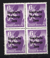 SBZ,201Aux,xx Im 4er Block (6180) - Mint