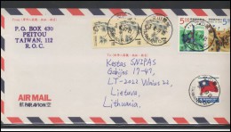 TAIWAN Brief Postal History Envelope Air Mail TW 006 Sports Flag - Other & Unclassified