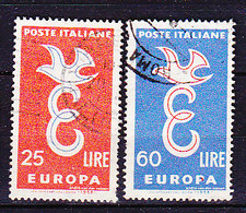 PGL CA122 - ITALIE Yv N°765/66 EUROPA CEPT - 1958