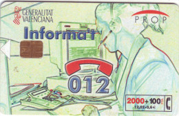 Télécarte  Téléfonica 2000+100PTA Informat 012  04/99   Vide TTB **** - Collections