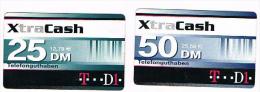 GERMANIA (GERMANY) - T D1 (RECHARGE) - XTRA CASH: LOT OF 2 DIFFERENT     - USED ° - RIF. 5842 - [2] Mobile Phones, Refills And Prepaid Cards