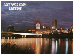 (PH 33) RTS Or DLO Postcard - Australia - QLD - Brisbane River And Bridge At Night - Brisbane