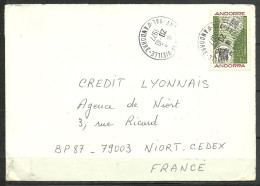 ANDORRA- CORREO  FRANCES  CARTA CIRCULADA     (S-2) - Lettres & Documents