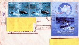 Antarctique Russe Lettre  Pour La France En Recommander 1986 - Sonstige & Ohne Zuordnung