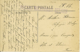 CP De CHERBOURG " Le Monument De Soldats ... " Cachet POSTES MILITAIRES BELGES . - Legerstempels