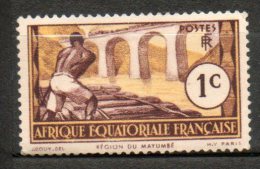 A E F 1c Brun Lilas Jaune Foncé 1937-42 N°33 - Ungebraucht