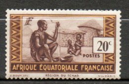 A E F 20 Brun Lilas 1937-42 N°39 - Unused Stamps