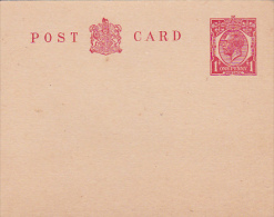 Great Brirain King George One Penny Red Unused Post Card - Non Classés
